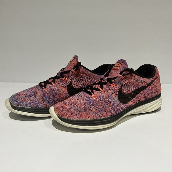 Nike Women Shoes Flyknit Lunar 3 Size 8 Running Shoe Pre Owned - Picture 3 of 6